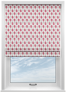 Alfresco, Pomegranate - Twist&Fit Roman Blind